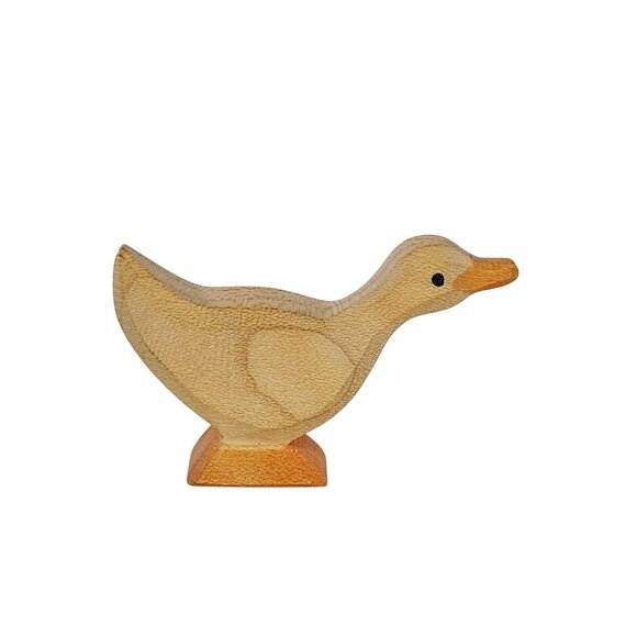 Vintage Ostheimer Goose Duck Standing Bird Wood Carving Germany - Picture 1 of 8